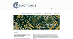 Desktop Screenshot of eurotronics.be