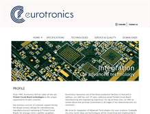 Tablet Screenshot of eurotronics.be